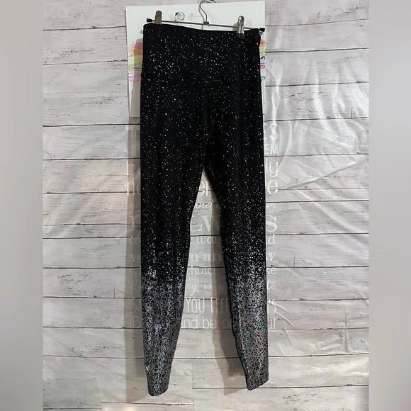 Beyond Yoga Alloy Ombre High Waisted Leggings in Black rainbow Speckle Size M - Picture 6 of 9